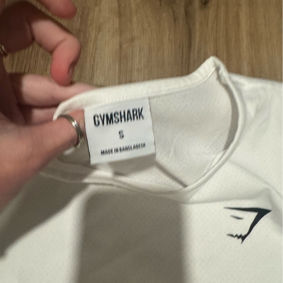 White Gym Shark Long Sleeve - Picture 2 of 2